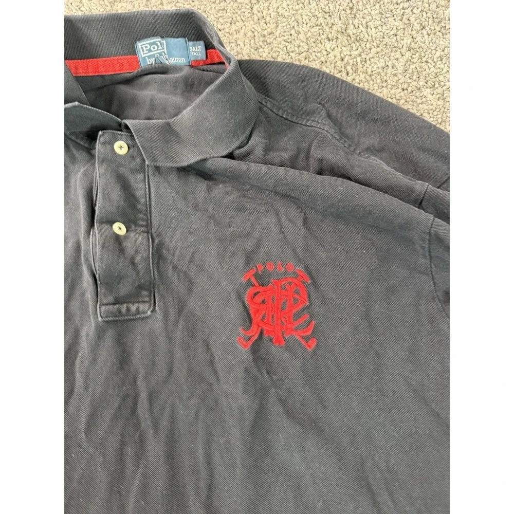 Polo Ralph Lauren Short Sleeve Rugby Polo Shirt Men's Size 3XLT Black